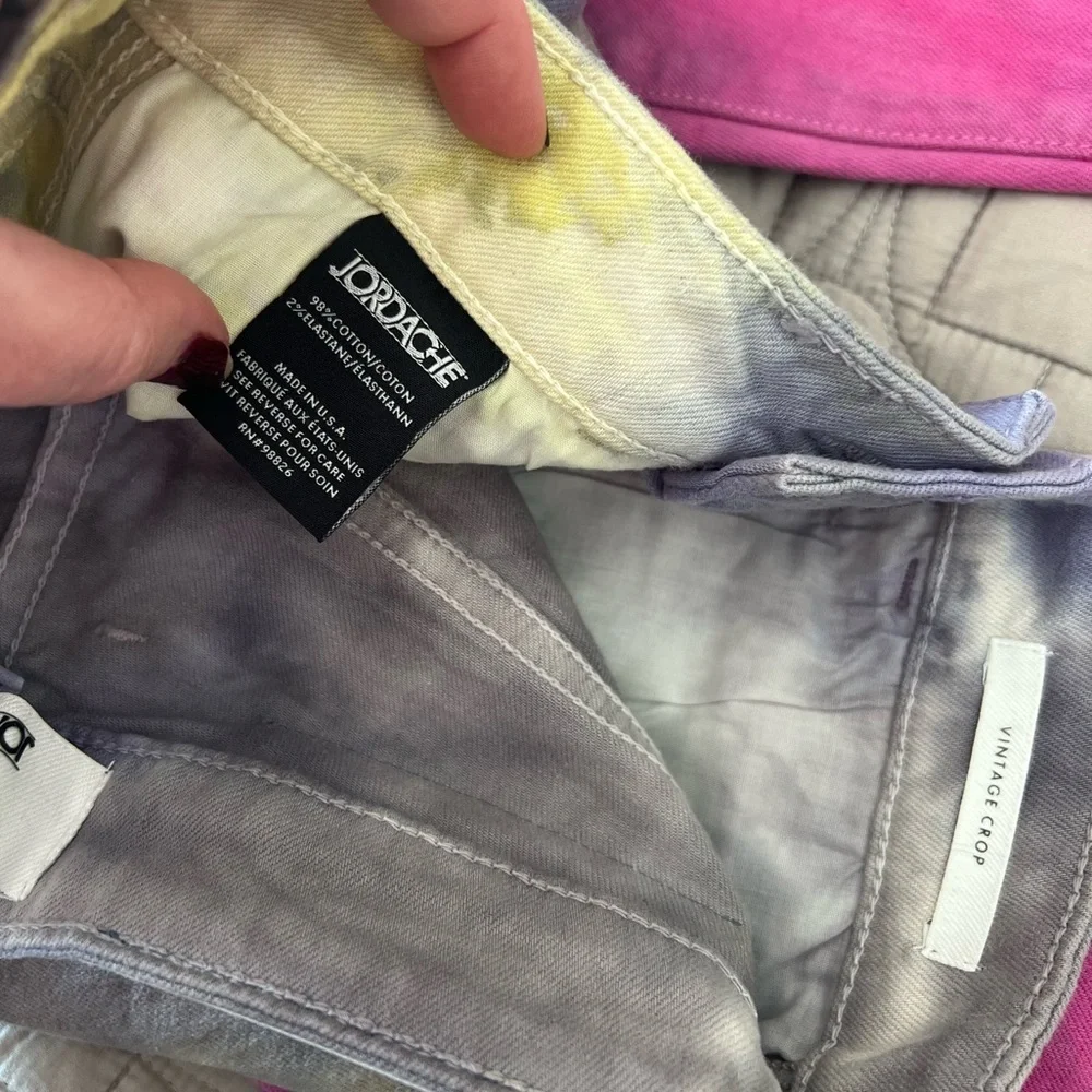 Jordache Cosmic Dye Vintage Crop Jean NWT Size 26
